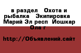  в раздел : Охота и рыбалка » Экипировка . Марий Эл респ.,Йошкар-Ола г.